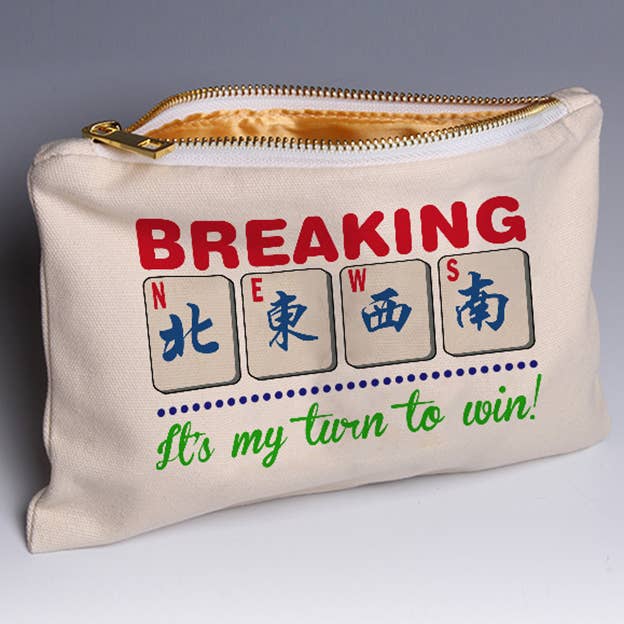Mahjong Gift Shop Breaking News Tiles Bag Houston Mahjong Set