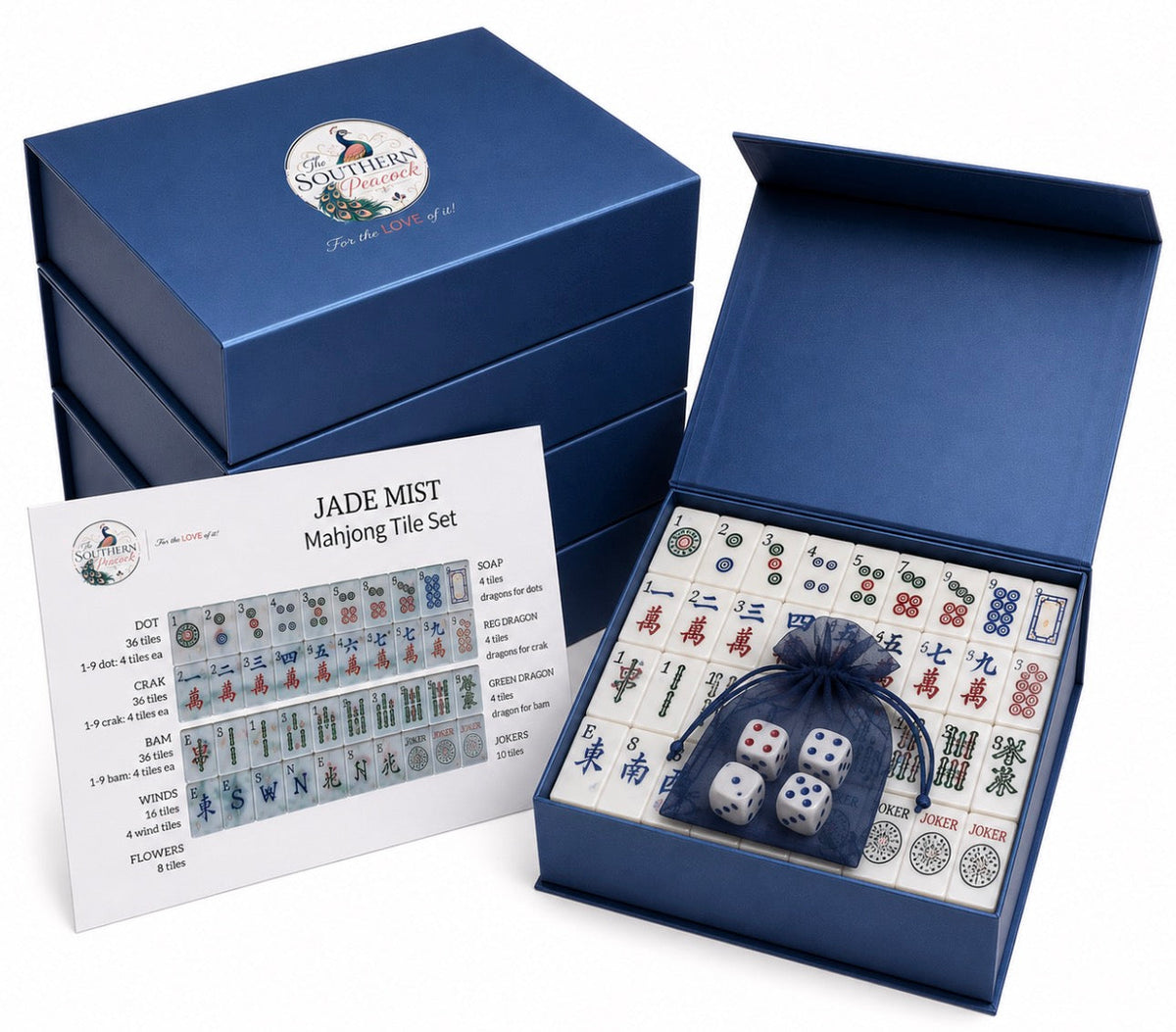 Opal Dream Mahjong Tile Set