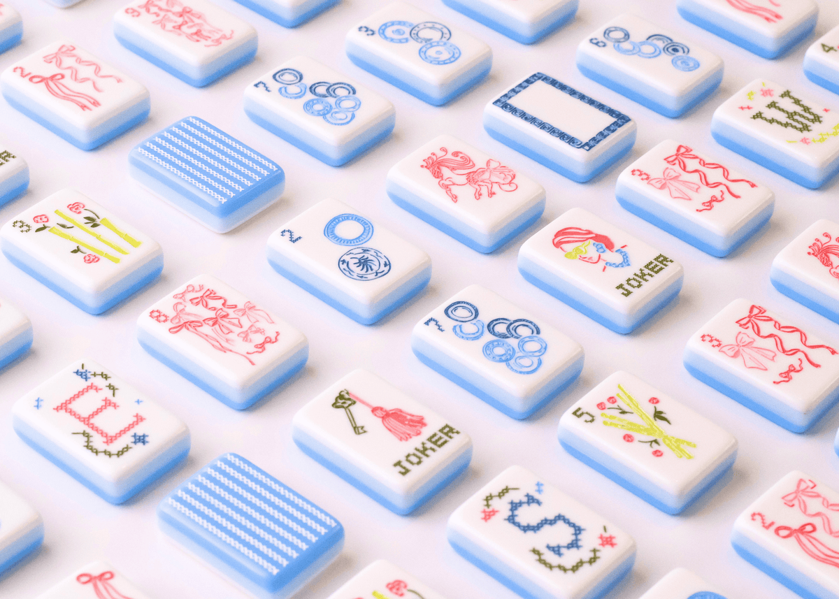 Miss Darling: Mahjong Tile Set