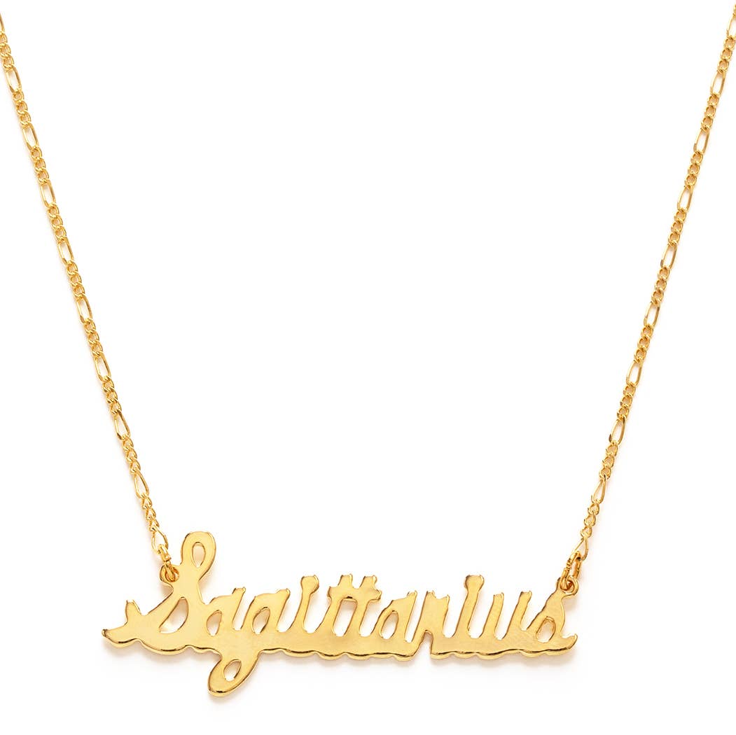 Zodiac Script Necklaces – Singles