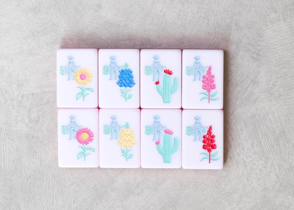 Miss Cowgirl: Mahjong Tile Set
