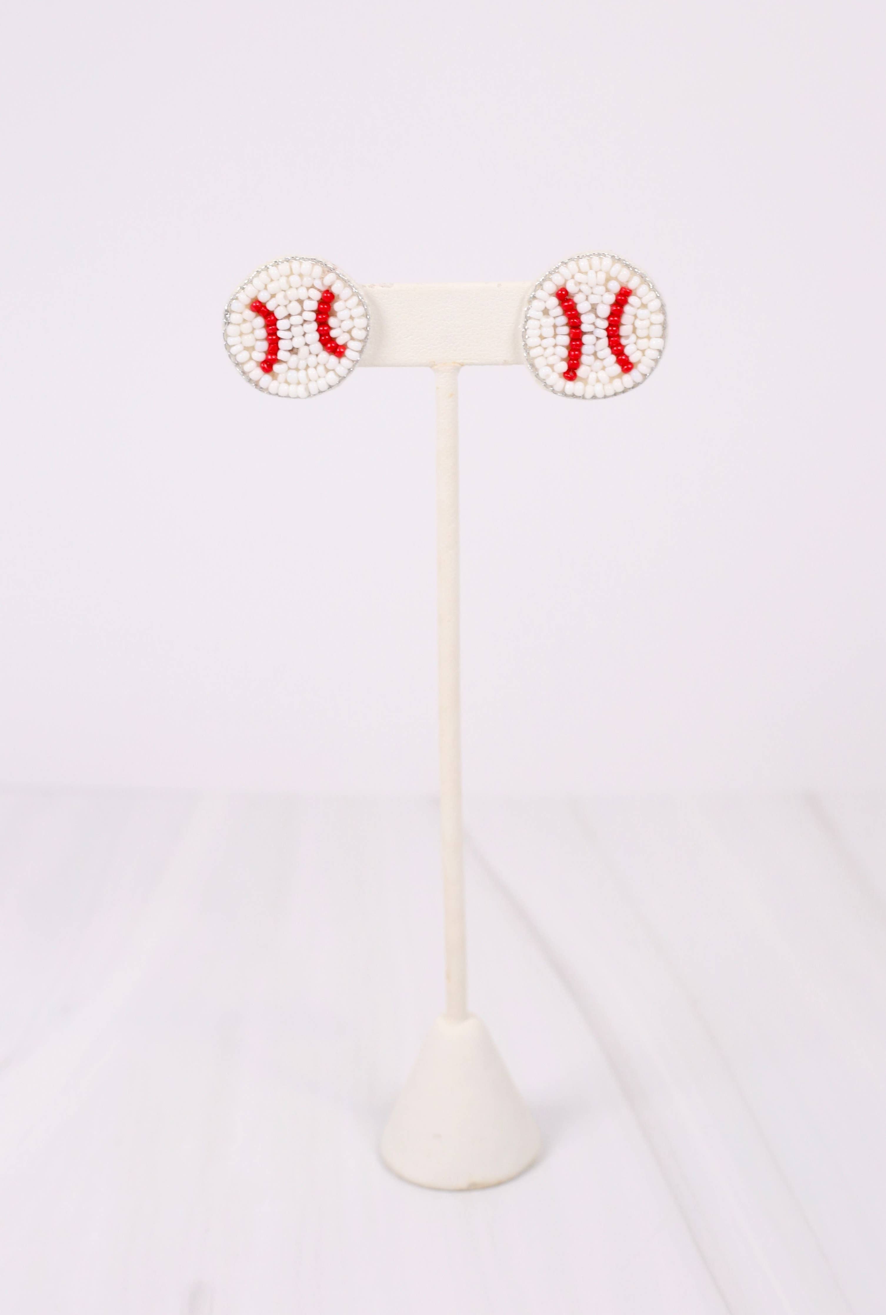 Barry Baseball Earrings