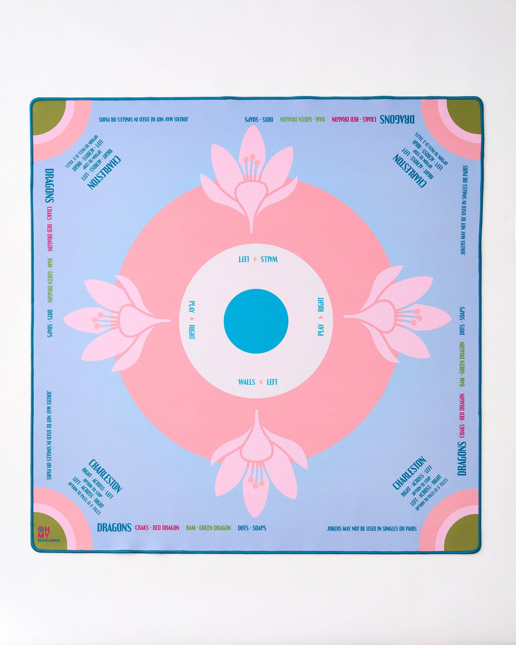 Las Flores Mahjong Mat