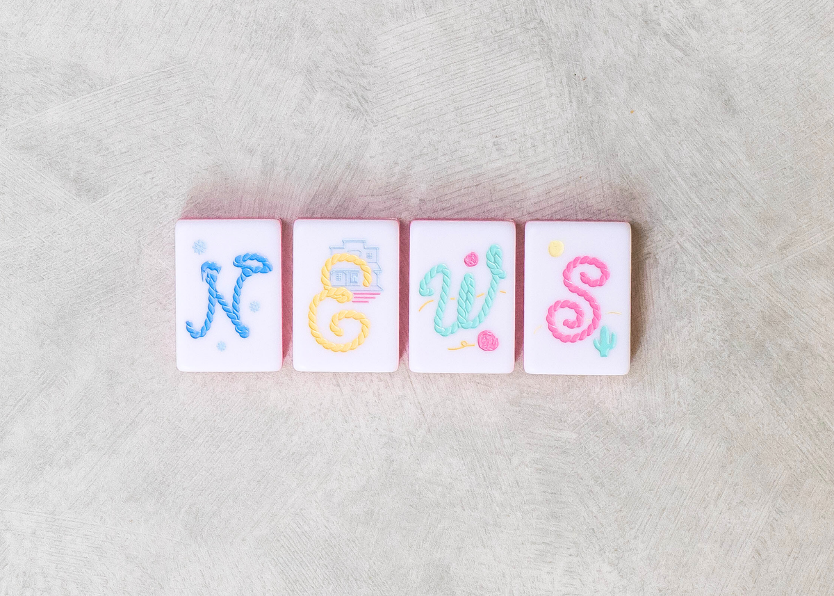 Miss Cowgirl: Mahjong Tile Set