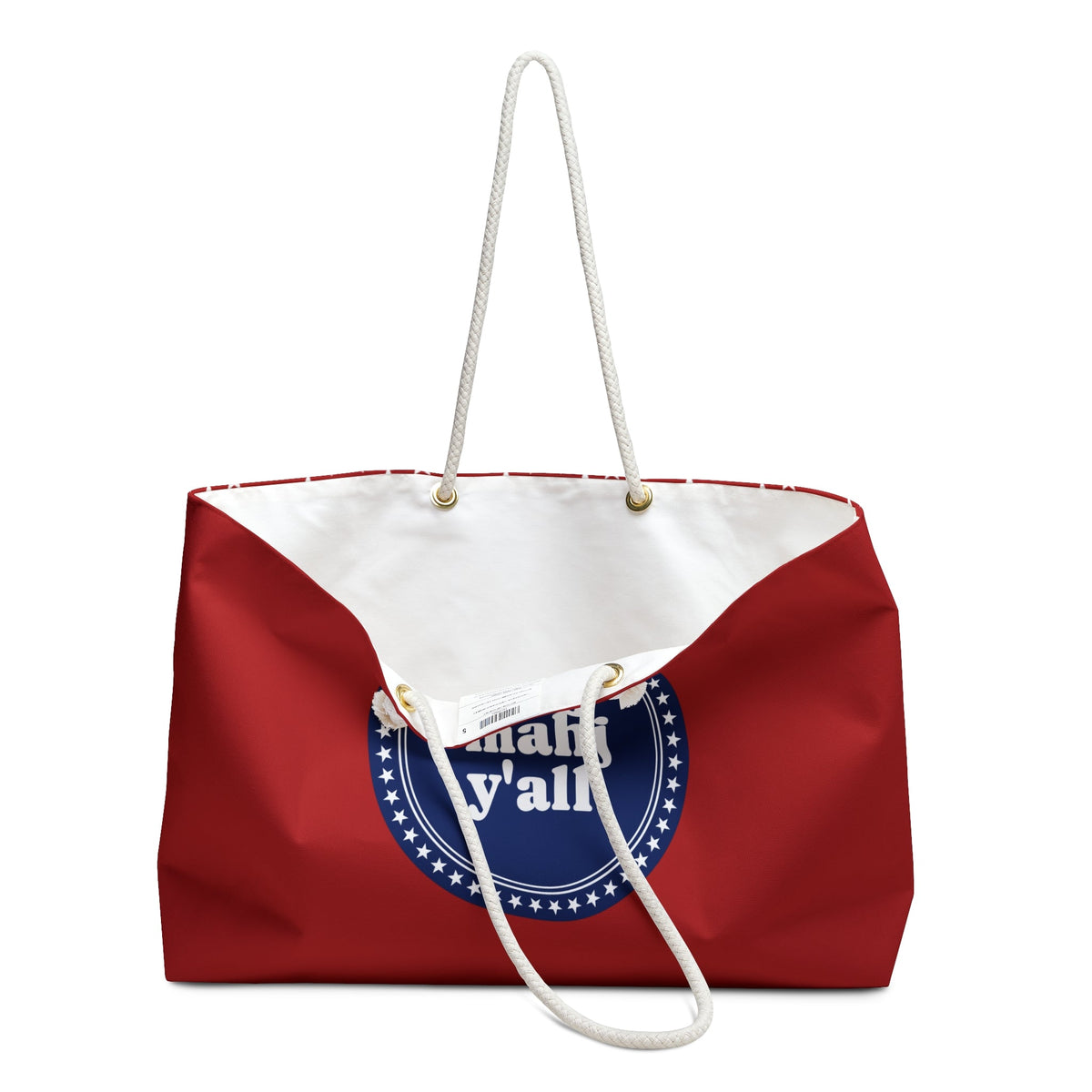 Colorful Weekender Bag: Let's Mahj Y'all Travel Tote
