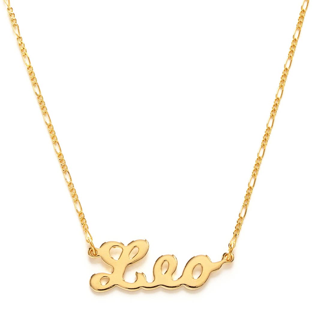 Zodiac Script Necklaces – Singles