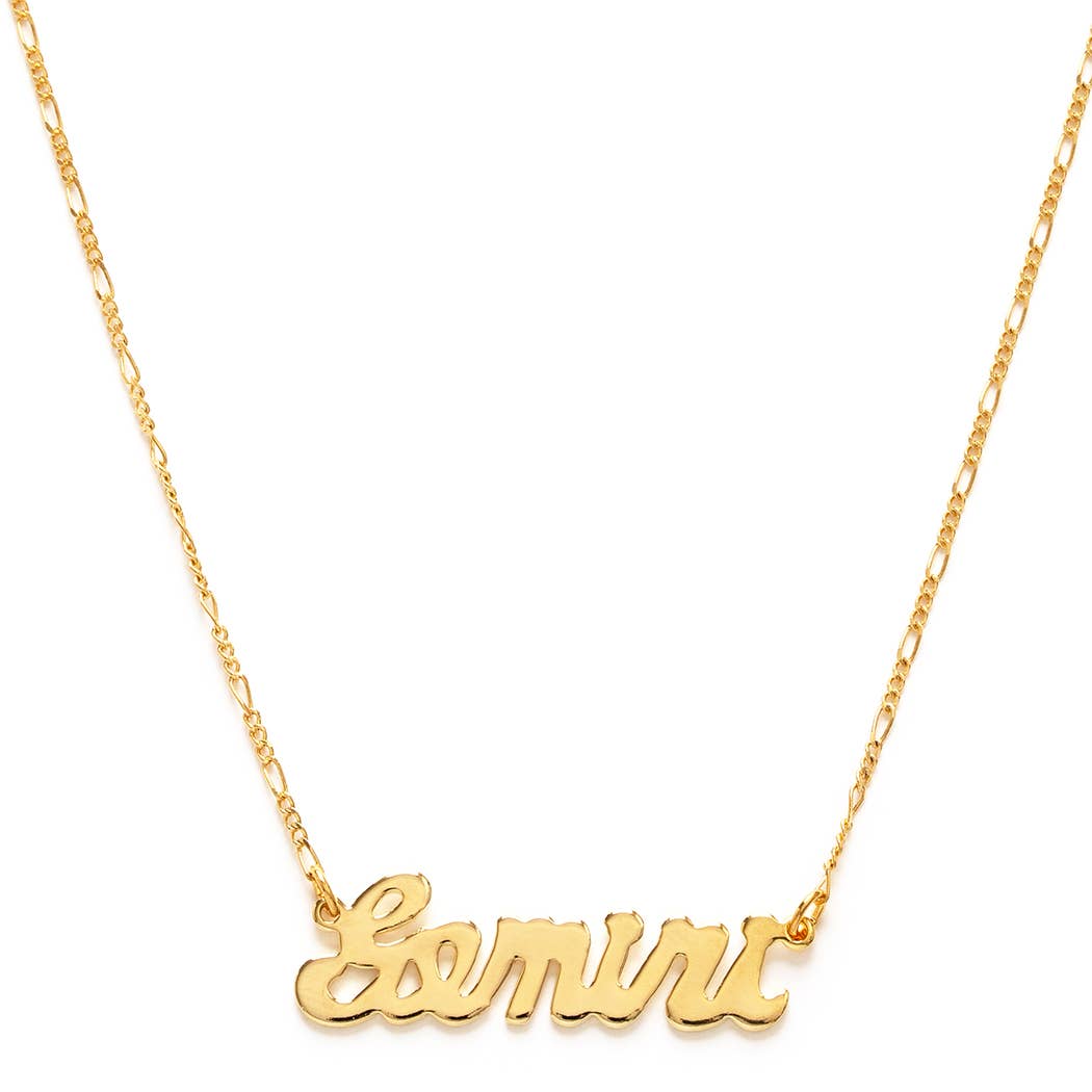 Zodiac Script Necklaces – Singles