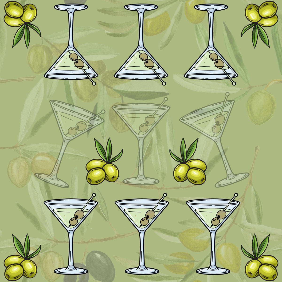 Martini Shaken Mahjong Mat