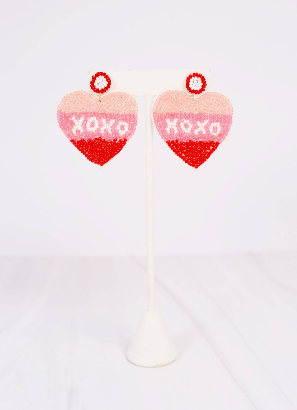 XOXO Ombre Heart Earring PINK MULTI