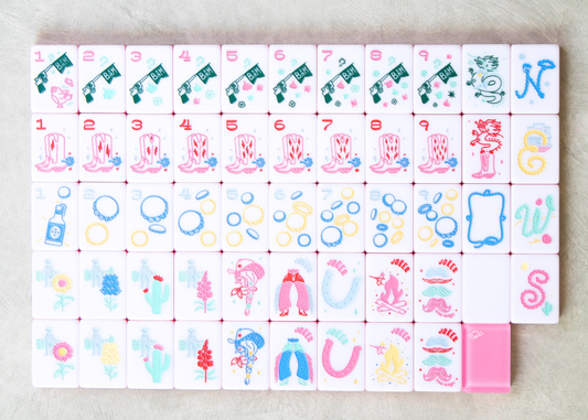 Miss Cowgirl: Mahjong Tile Set