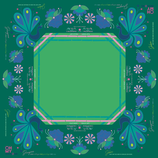 Birdie Green Mahjong Mat