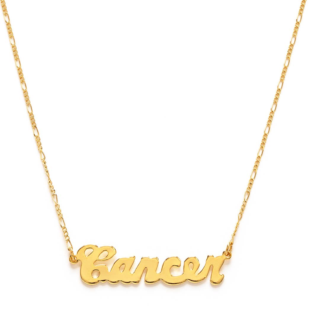 Zodiac Script Necklaces – Singles