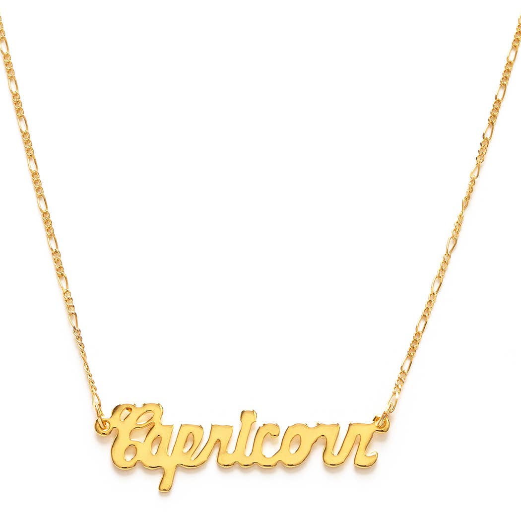 Zodiac Script Necklaces – Singles