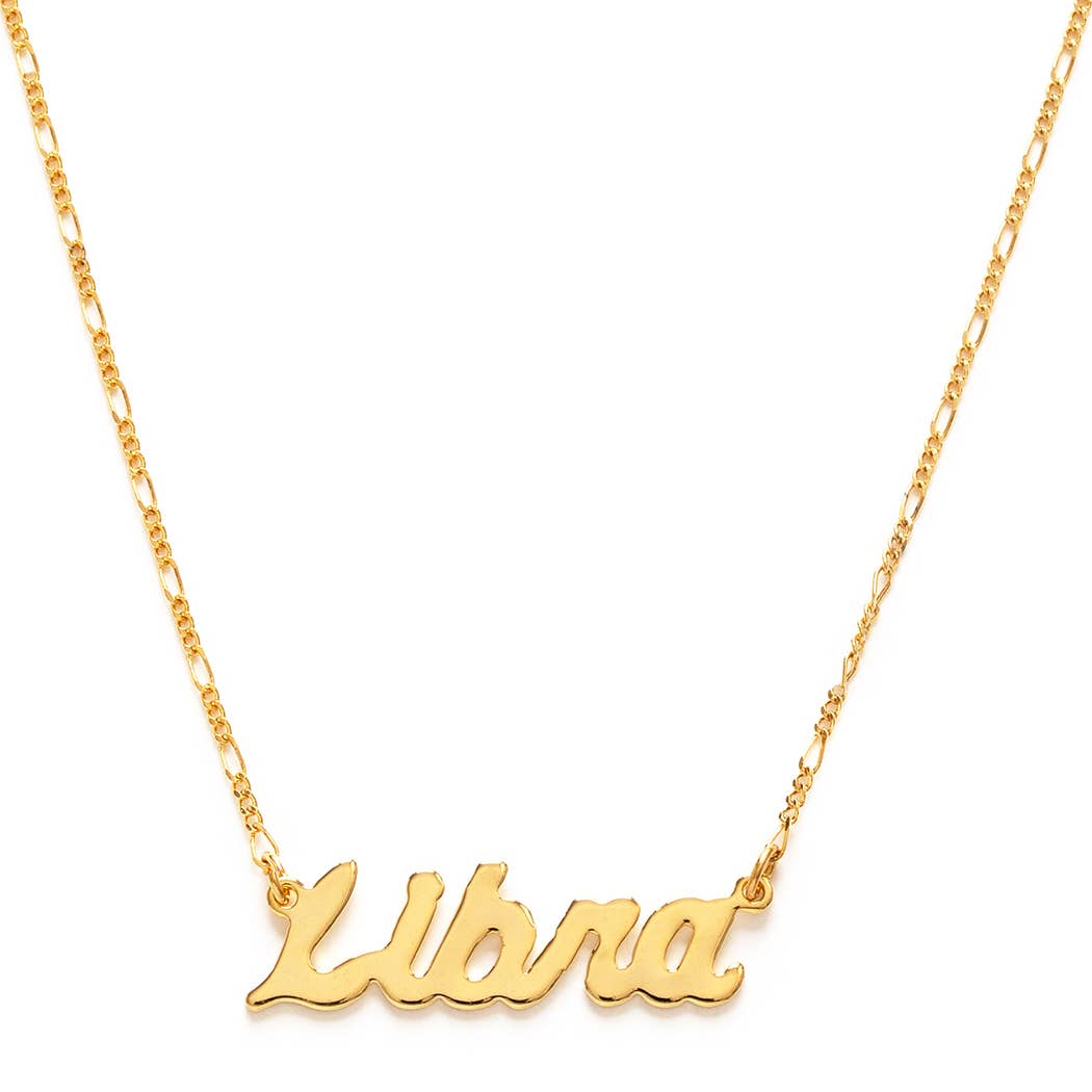 Zodiac Script Necklaces – Singles