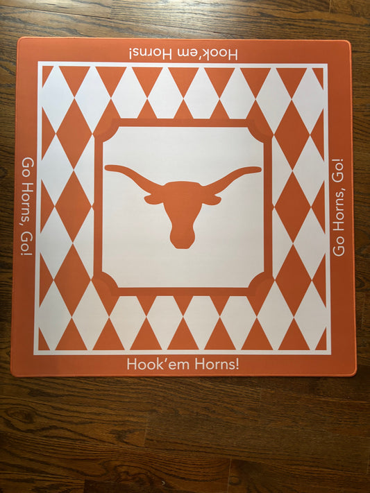 Texas Horns Neoprene Mahjong Mat