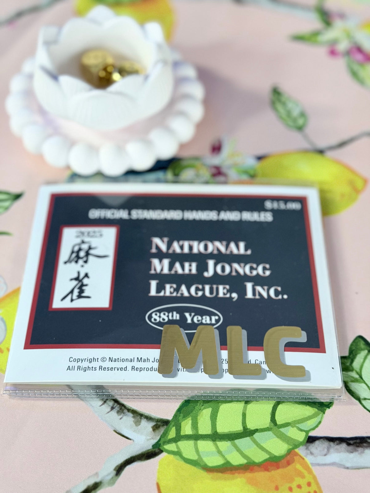 PERSONALIZED MAHJONG CARD HOLDER