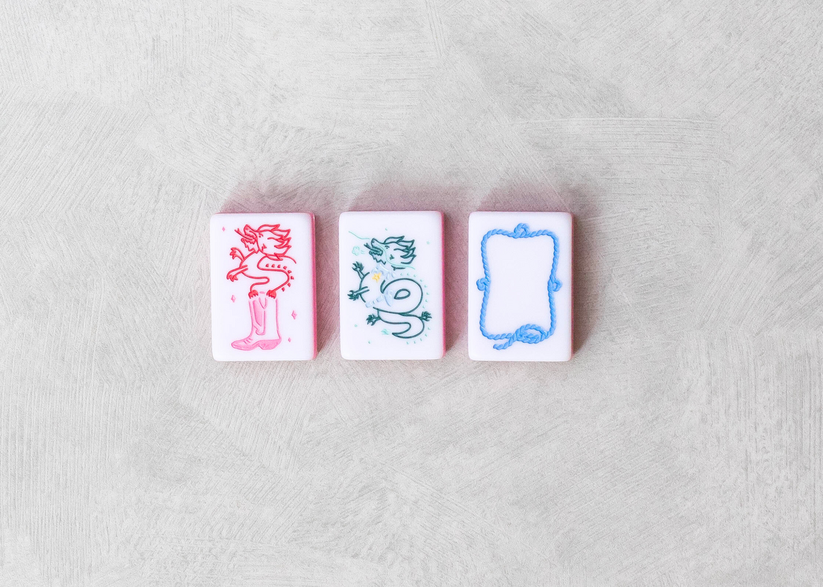 Miss Cowgirl: Mahjong Tile Set