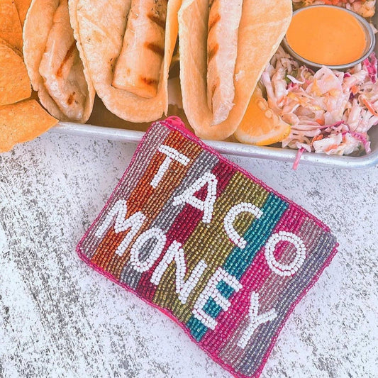 Taco Money Keychain Pouch