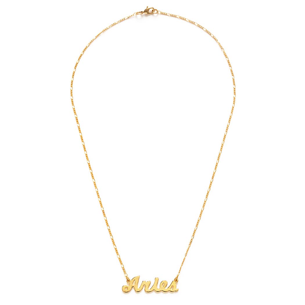 Zodiac Script Necklaces – Singles