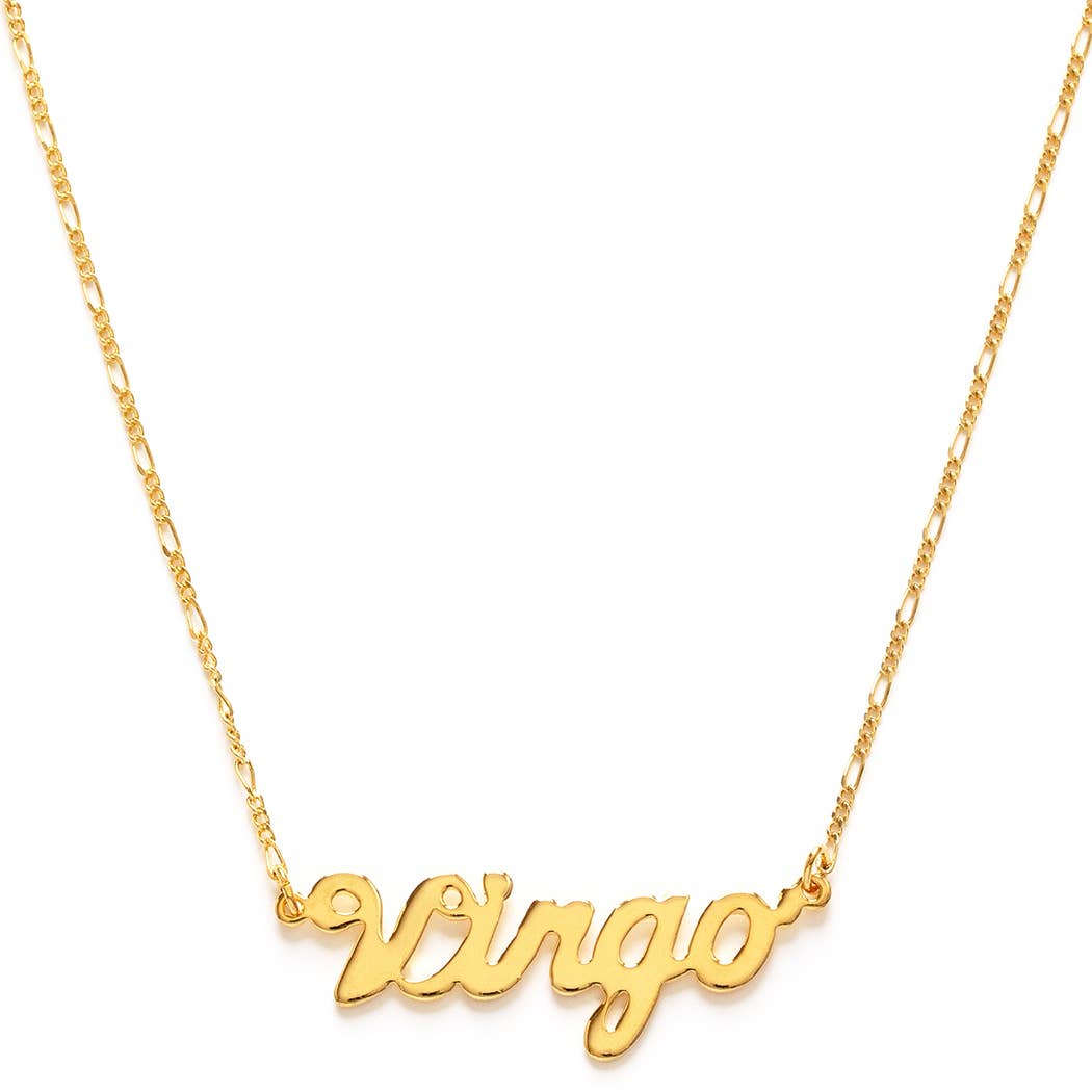 Zodiac Script Necklaces – Singles