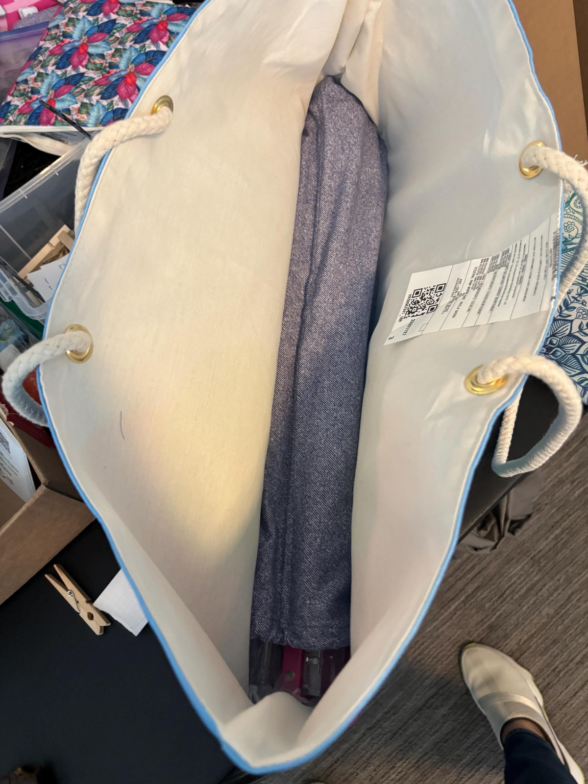 Colorful Weekender Bag: I Love Mahj Travel Tote