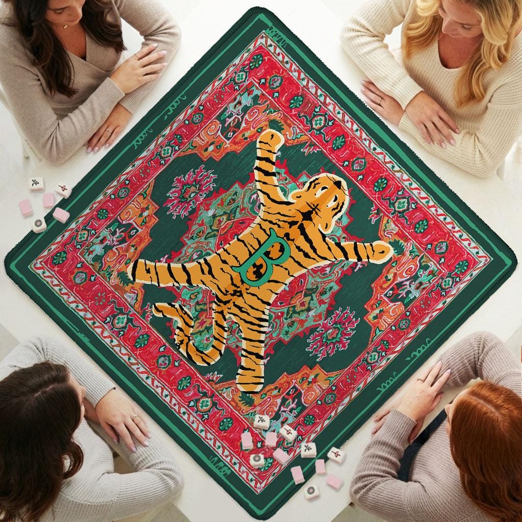 Custom Mahjong Mat, Tabitha