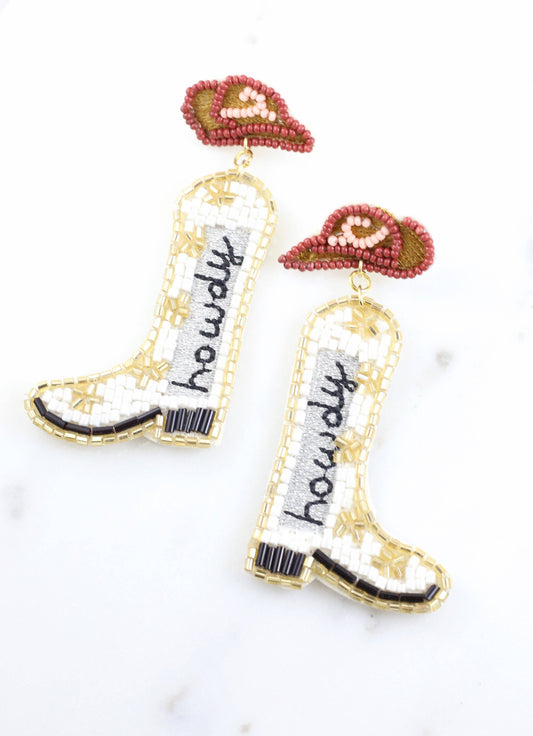 Howdy Pardner Boot Earrings