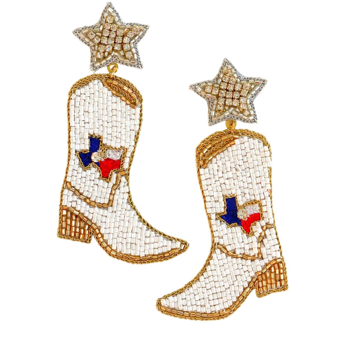 Heart of Texas Boot Earrings