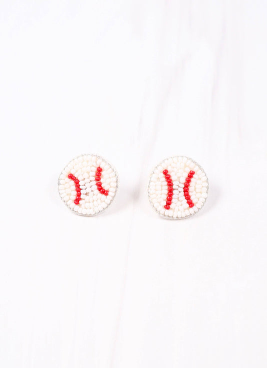 Barry Baseball Earrings